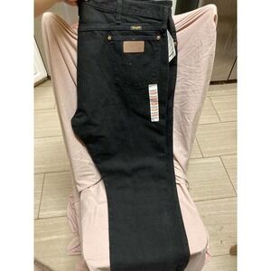 WRANGLER Original Fit Cowboy Cut Black Jeans Size 42X32 NWT